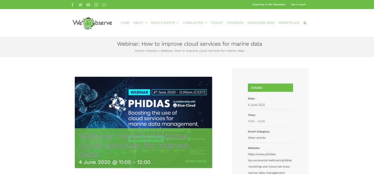 Webinar: How to improve cloud services for marine data